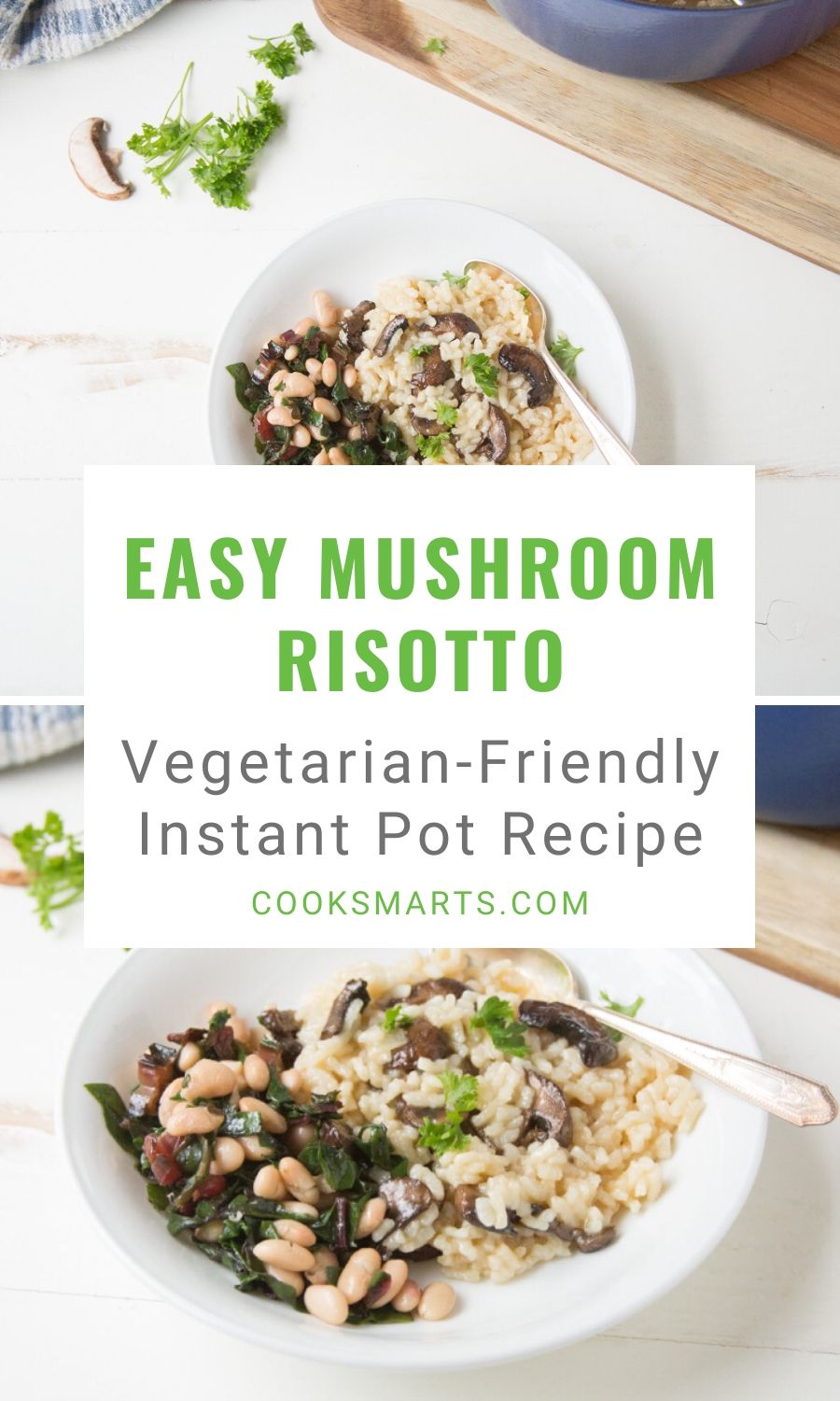 Instant Pot Mushroom Risotto Recipe | Cook Smarts